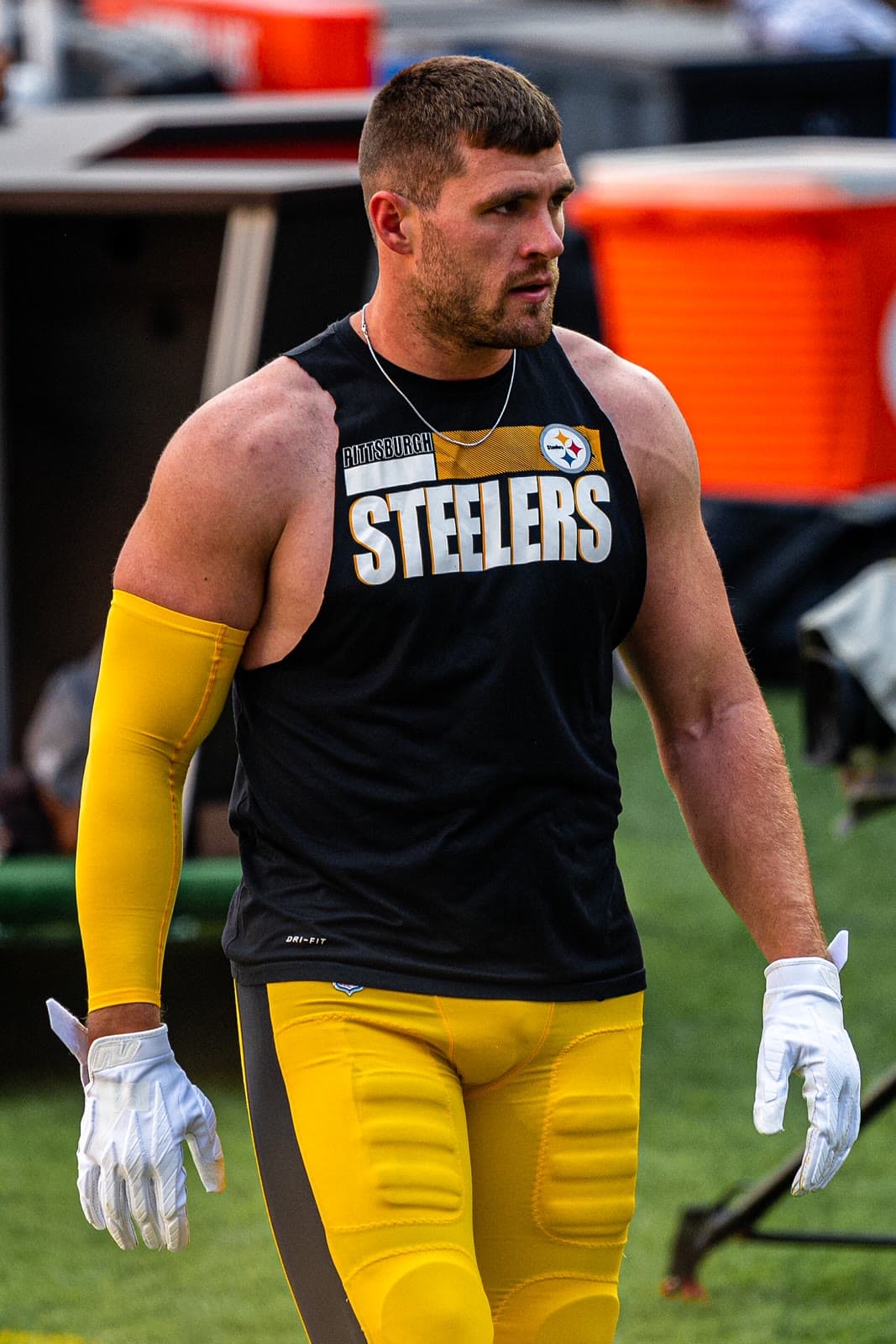 T.J. Watt in a Steelers uniform.